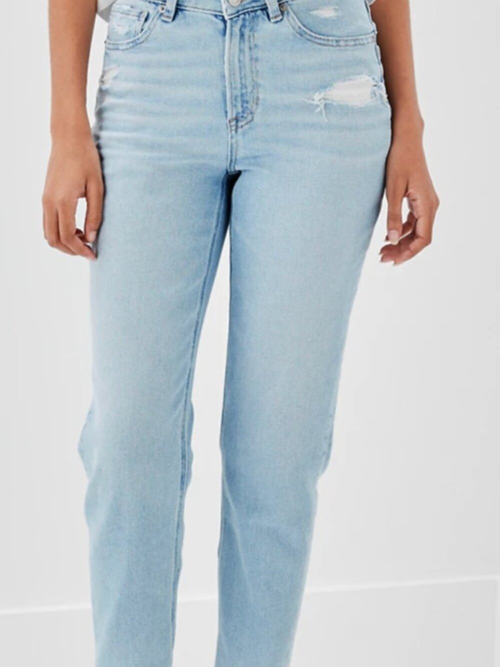 AE Stretch High V-Rise Mom Jean
